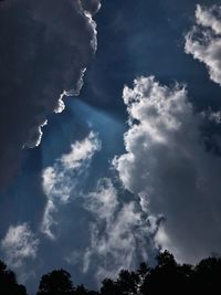 Low angle view of clouds in sky