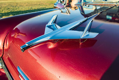 Close-up of vintage car