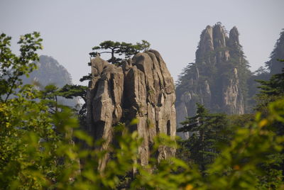 Panoramic view of landscape against clear sky