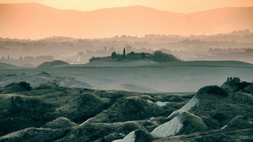 Scenic view of landscape against sky