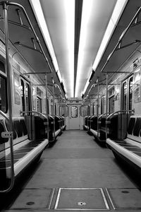 Interior of train