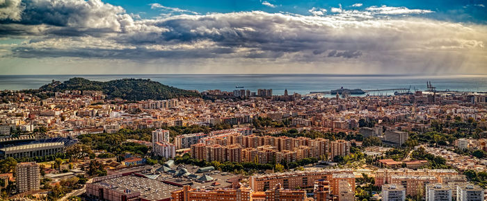 Malaga city, costa del sol, malaga province, andalucia, spain