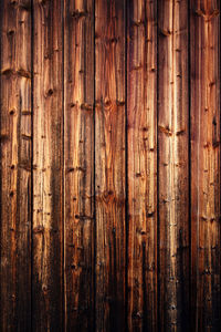 Full frame shot of wooden wall