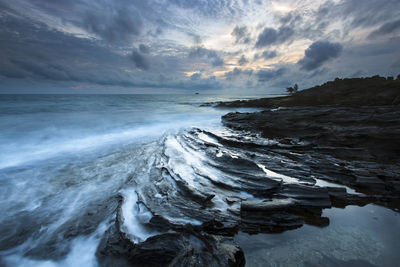 Scenic view of sea against sky