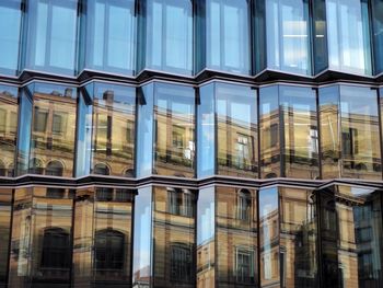 View of building through window