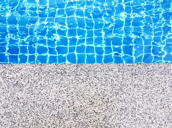 High angle view of swimming pool