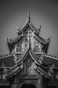 Low angle view of traditional building against sky