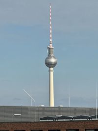 Low angle view of tv tower against sky