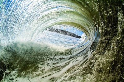 Huge wave in the ocean