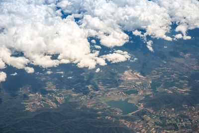 High angle view of cloudscape