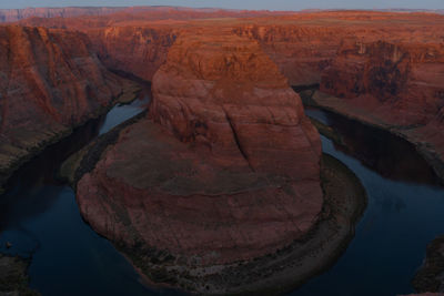 Rock formations at canyon