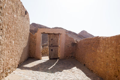 Old ruins against clear sky