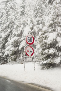 Snow covered road