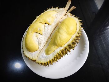 High angle view of fruit on table