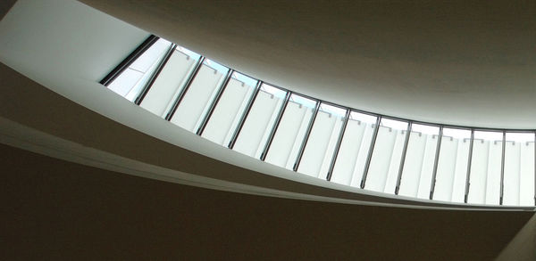 Low angle view of spiral staircase
