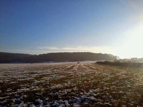 tranquil scene, tranquility, scenics, landscape, sky, nature, clear sky, beauty in nature, field, copy space, non-urban scene, surface level, water, sunlight, outdoors, no people, transportation, remote, sunset, idyllic