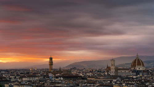 Sunset over florence.