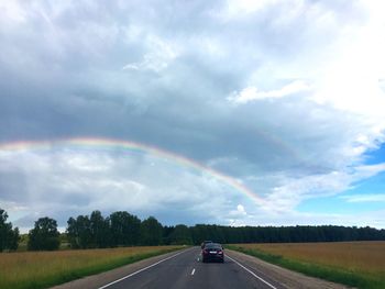 Road passing through landscape