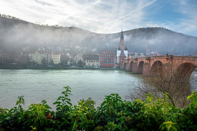 Scenic view of river against sky