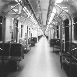 Interior of train