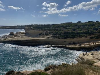 Scenic view of sea against sky