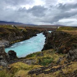 Scenic view of landscape against sky