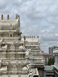 Low angle view of temple against sky