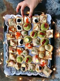 Midsection of man holding ice cream