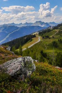 Scenic view of landscape against sky