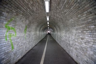 View of subway tunnel