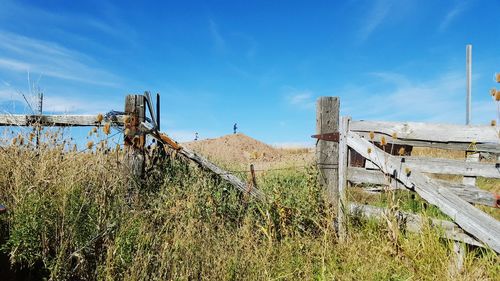 Built structure against blue sky