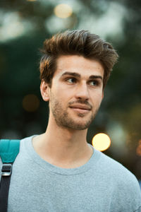 Close-up portrait of young man