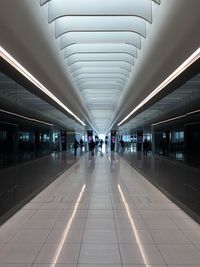 People in corridor at subway station