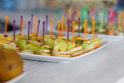 Close-up of food in plate