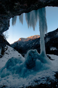 Scenic view of mountain against sky