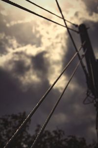 Low angle view of cloudy sky