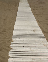 Close-up of wooden boardwalk