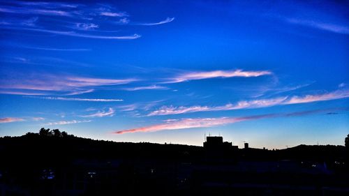 Low angle view of built structures against the sky