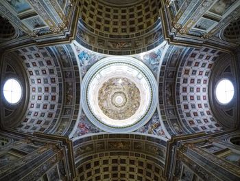Low angle view of ceiling of cathedral