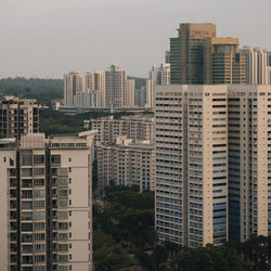 Buildings in city against sky