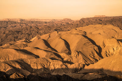 Scenic view of desert against sky