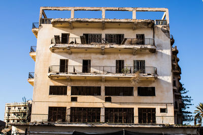 Low angle view of building against sky