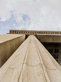 Low angle view of bridge against sky