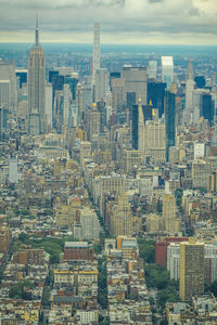 Aerial view of buildings in city