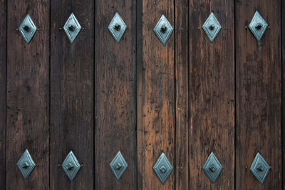 Full frame shot of weathered wooden wall