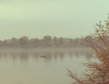 Scenic view of calm lake