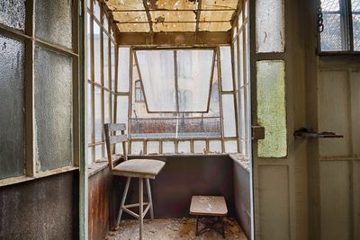 Interior of abandoned house