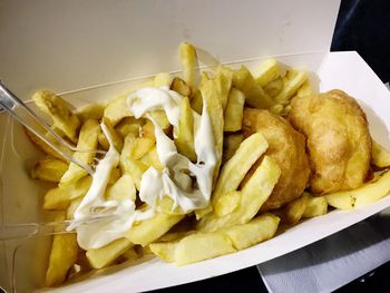 Close-up of food on plate