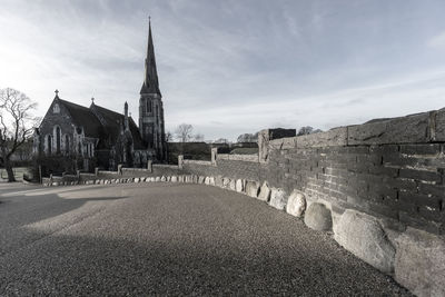 Panoramic view of buildings against sky