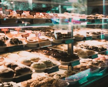 High angle view of food for sale in store